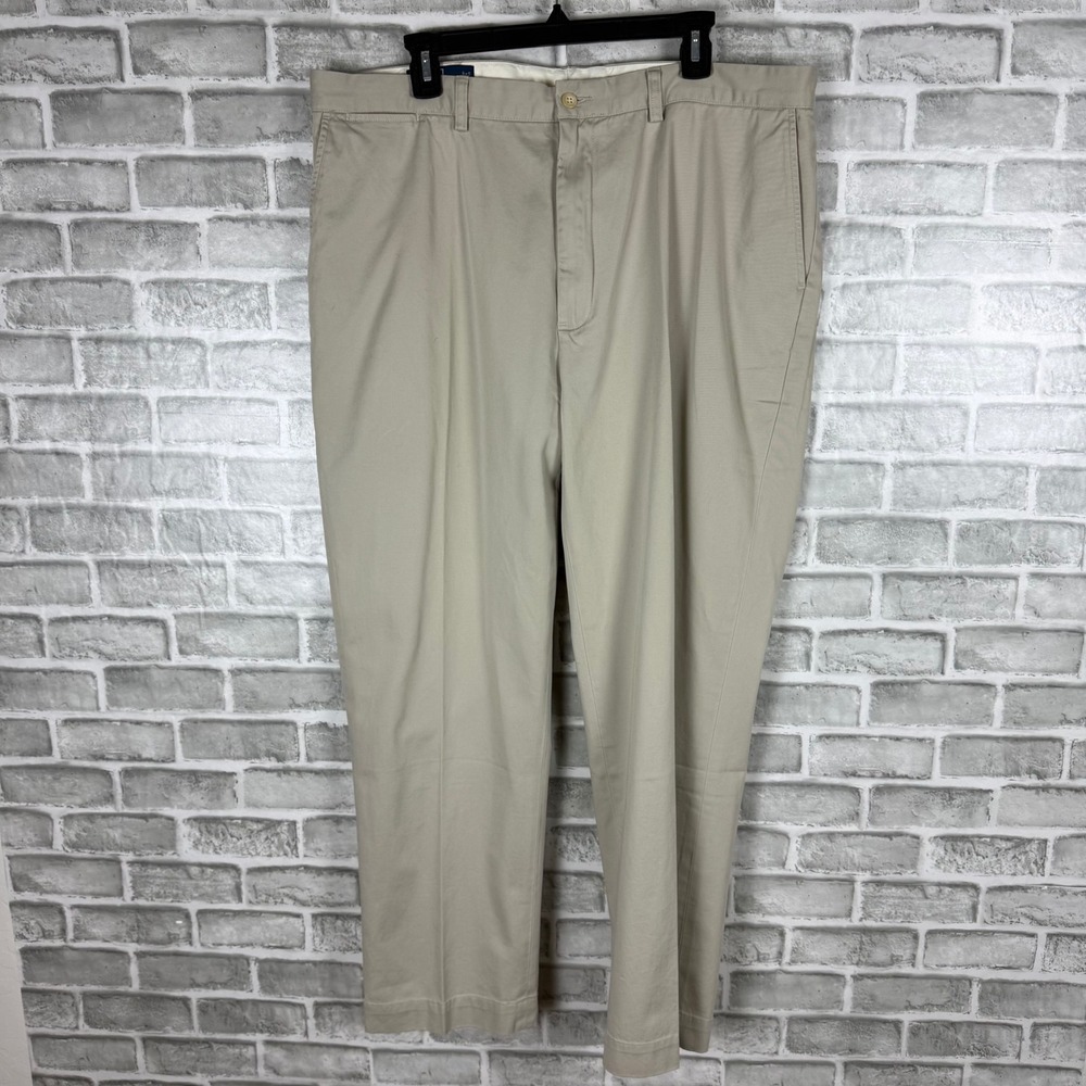 Polo Ralph Lauren Mens Prospect Pant Khaki Tan Chino Trousers 40x30 Cotton Twill